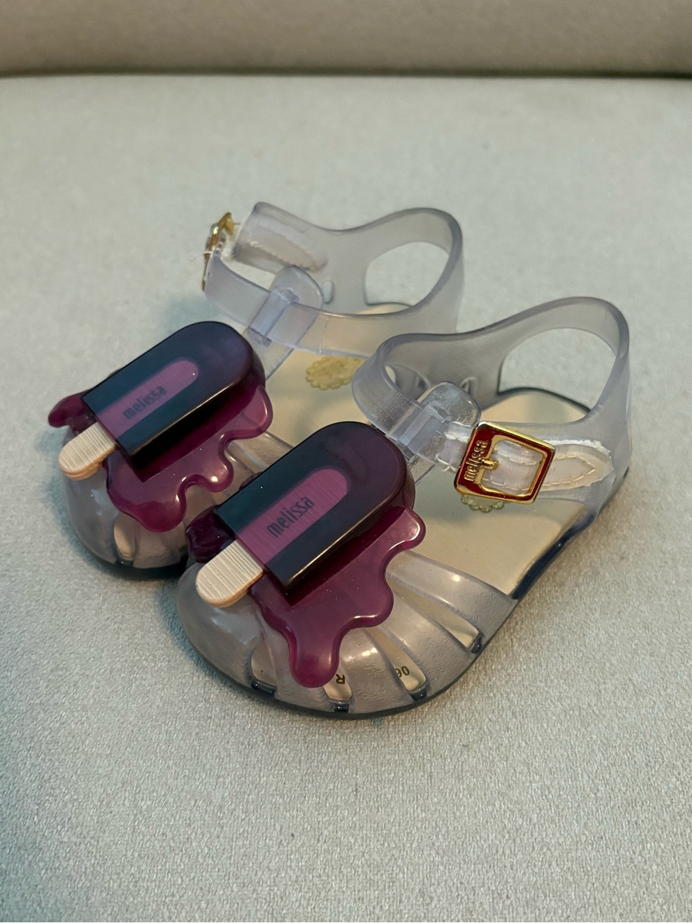Mini Melissa Clear Jelly Popsicle Sandals